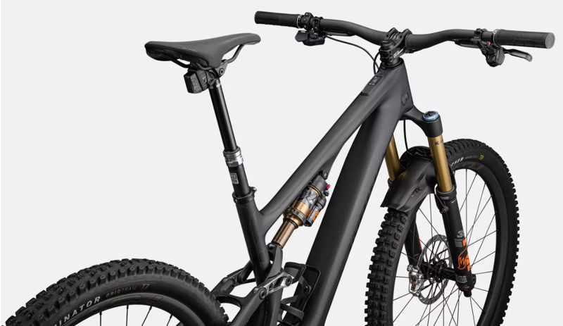 Specialized S-Works Turbo Levo SL Electric Full Suspension Mountain Bike 2023 in Black Chrome Foil Silver-4